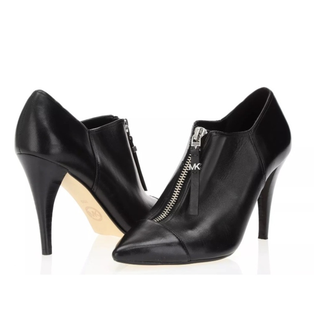 Michael Kors Andi Black Leather Bootie 8.5